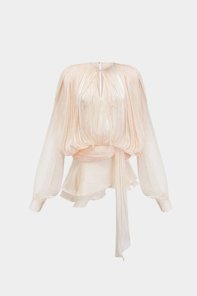 Livia - Faltendes Mesh-Kleid