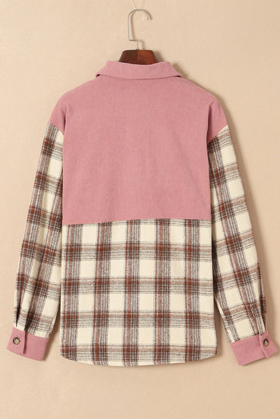 Cord-Hemdjacke mit Karomuster | Weicher Komfort | Lässiger Stil