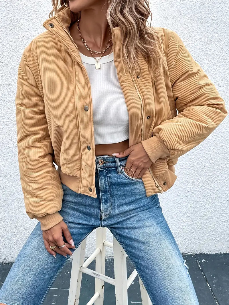 Avelena | Lässige Warme Jacke mit Langen Ärmeln