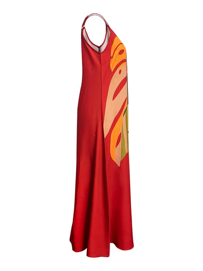 Vixie – Leuchtendes ärmelloses Maxikleid