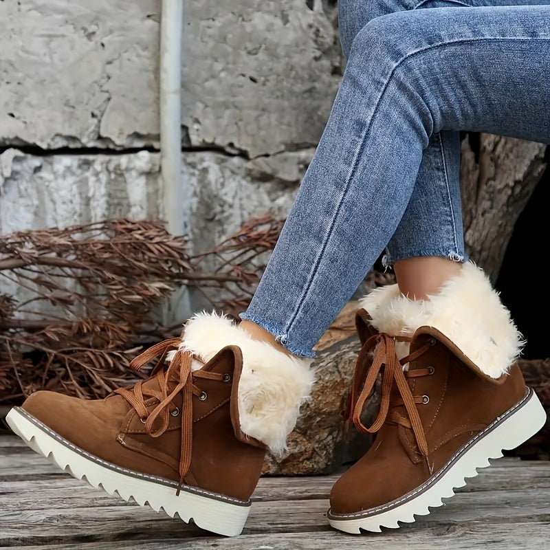 Avelena | Damen Einfarbige Kurzstiefel
