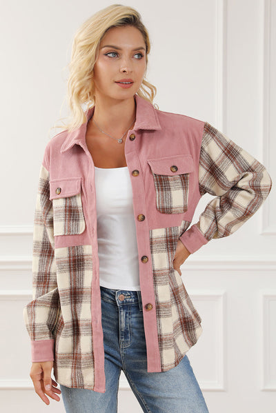 Cord-Hemdjacke mit Karomuster | Weicher Komfort | Lässiger Stil