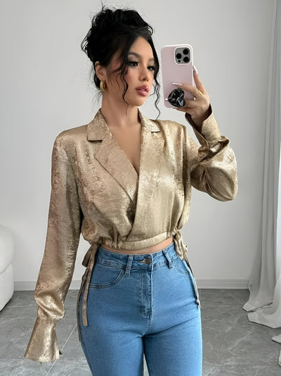 Rosilyn | Elegante Goldene Bluse für Damen