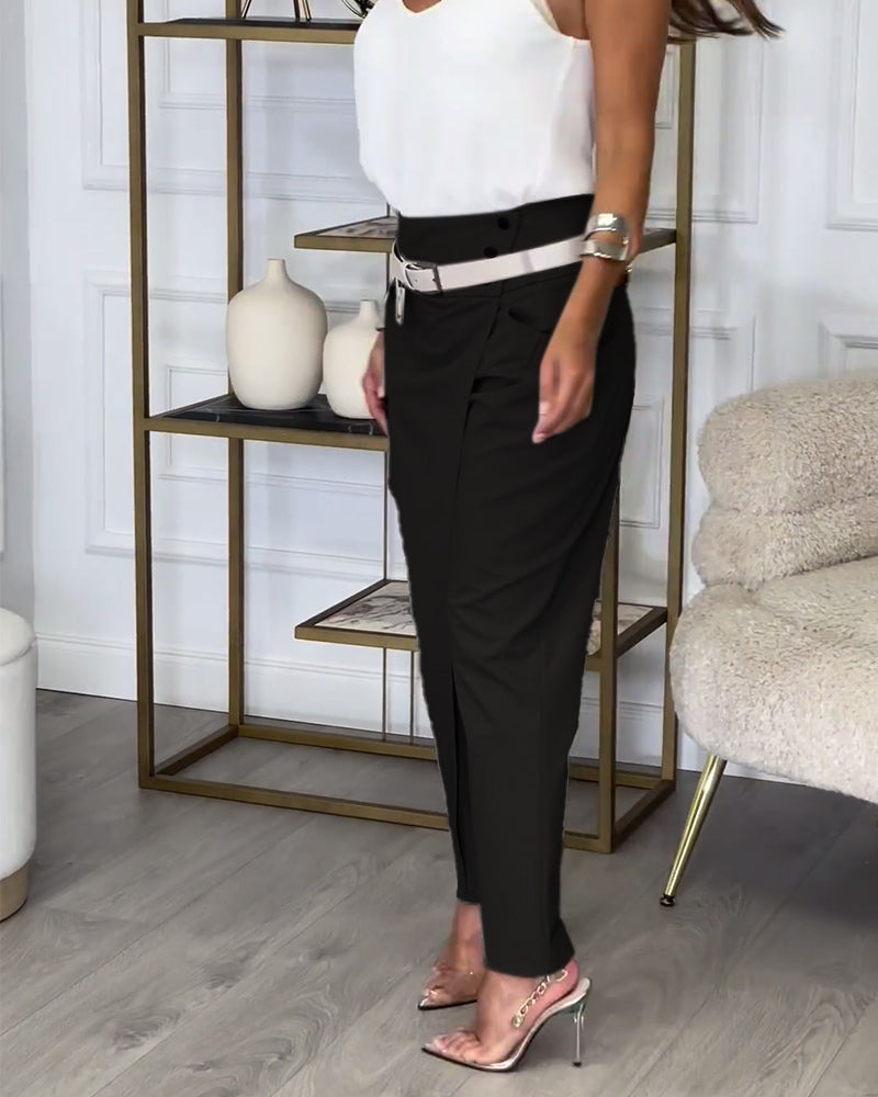 Mirella | Elegante Hose mit Gürtel