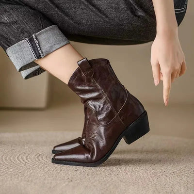Avelena | Handgefertigte Western-Ritterstiefel Im Bohème-Stil für Frauen