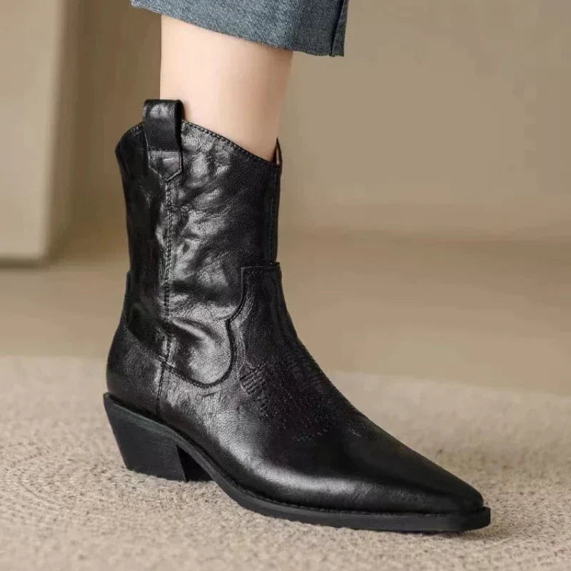 Avelena | Handgefertigte Western-Ritterstiefel Im Bohème-Stil für Frauen