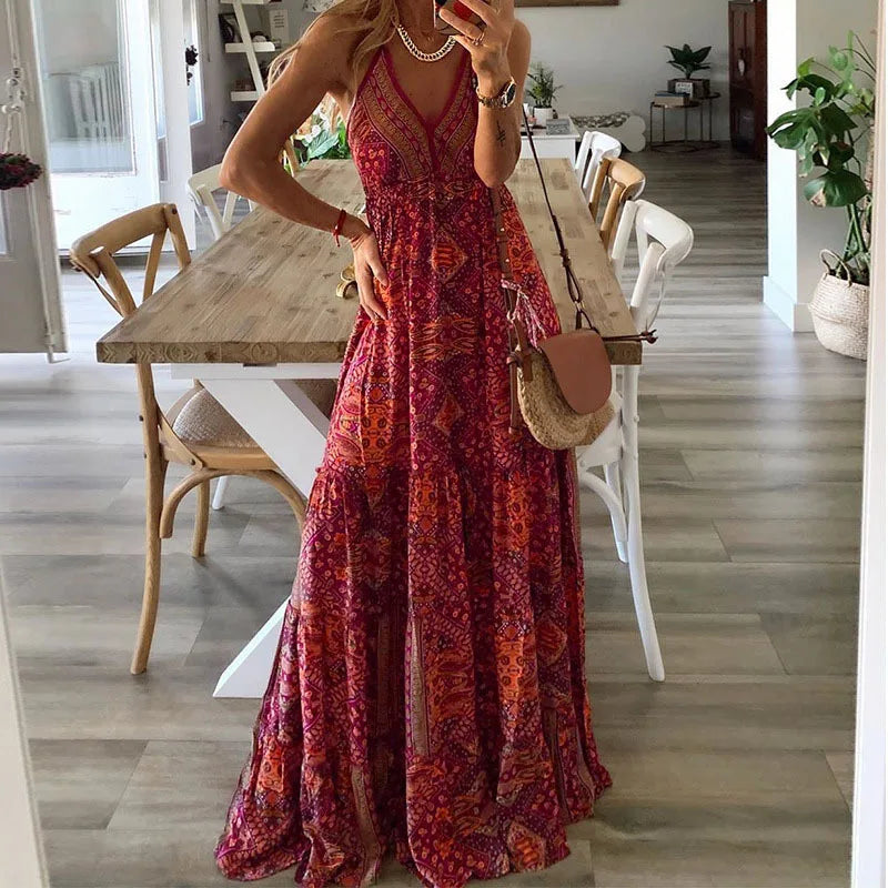 Blumenkleid für Frauen im Boho-Stil - Vaelyssa