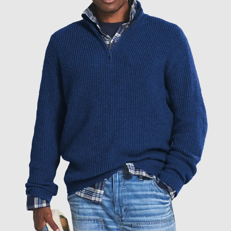 Avelena | Pullover mit Viertel-Reißverschluss