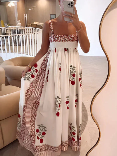 Lumia - Elegantes plissiertes Maxikleid