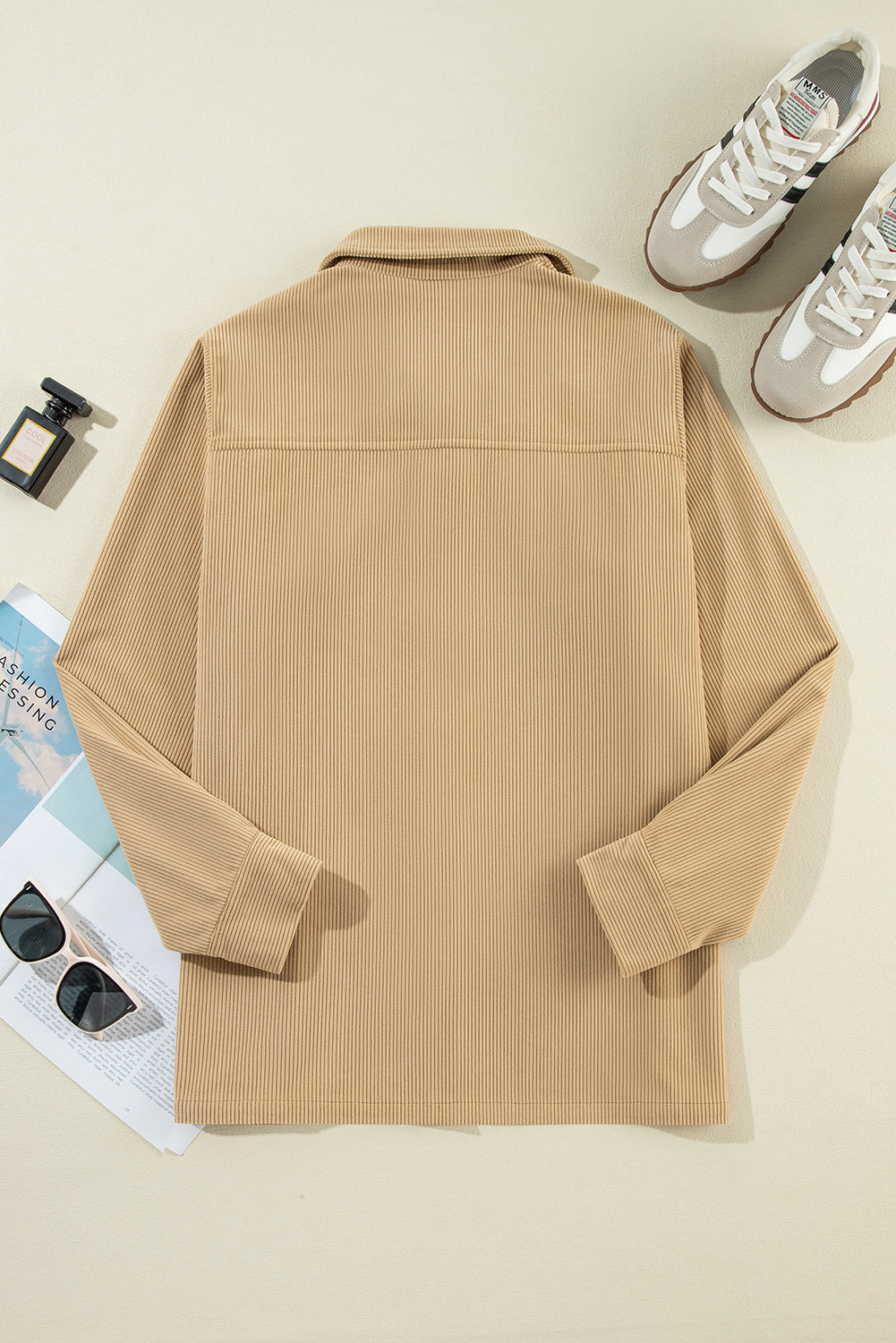 Cordjacke mit Rüschen| Eleganter Look | Komfort & Stil