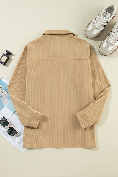 Cordjacke mit Rüschen| Eleganter Look | Komfort & Stil