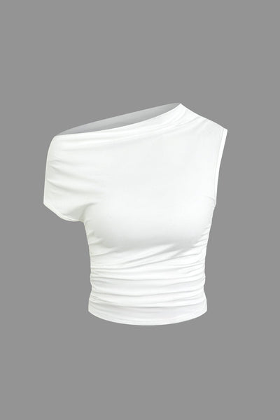 Athena | One-Shoulder Top & Drapierter Minirock – Perfekt für glamouröse Auftritte