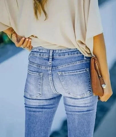 Avelena | Denim-Hose mit Hoher Taille