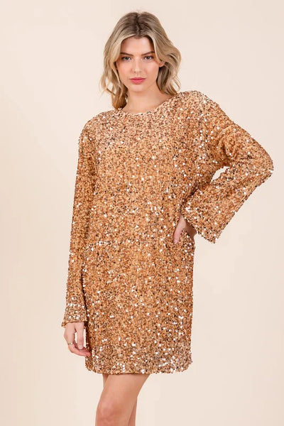 Pailletten-Minikleid | Glanz und Glamour | Festlicher Stil