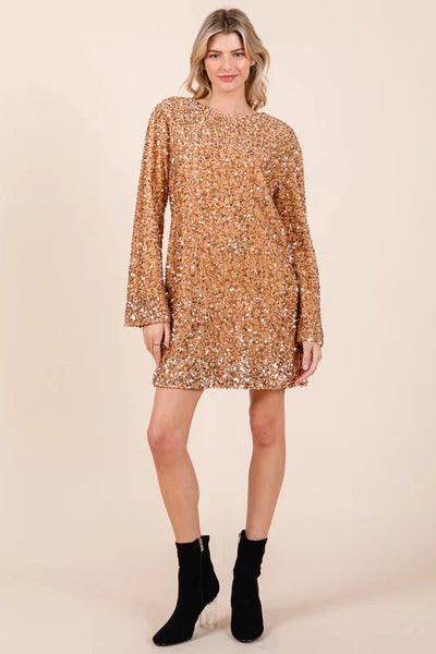 Pailletten-Minikleid | Glanz und Glamour | Festlicher Stil