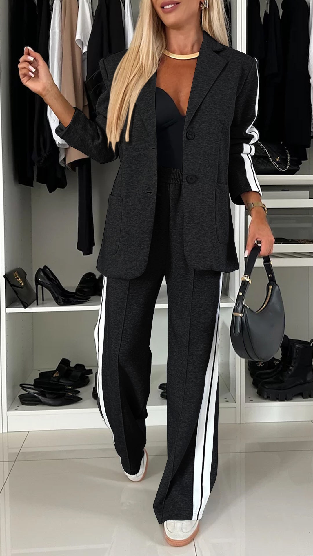 Zweiteiliger Jogginganzug mit Blazer | Lässig und Modern | Bequeme Passform