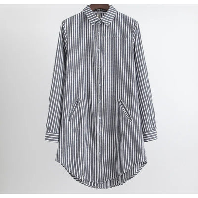 Avelena | Oversize-Bluse Women Striped Style