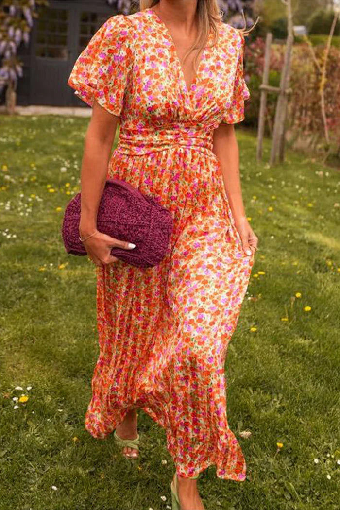 Lizbeth – Stilvolles Maxikleid mit Blumenmuster