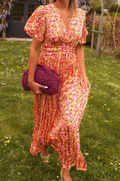 Lizbeth – Stilvolles Maxikleid mit Blumenmuster