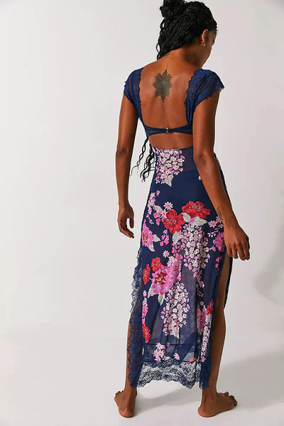 Kaadrie – Kleid mit floralem Spitzenbesatz