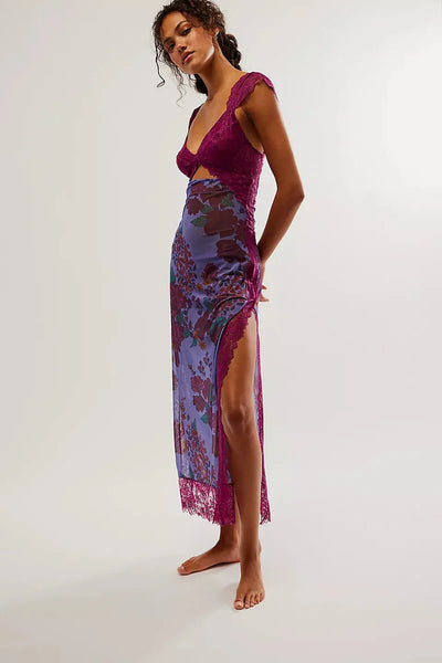 Kaadrie – Kleid mit floralem Spitzenbesatz