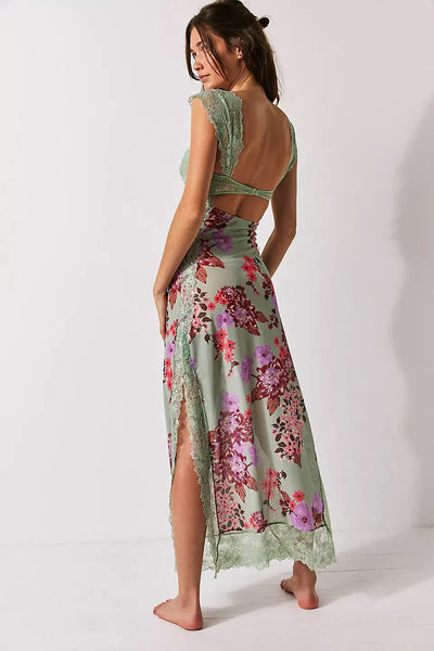 Kaadrie – Kleid mit floralem Spitzenbesatz