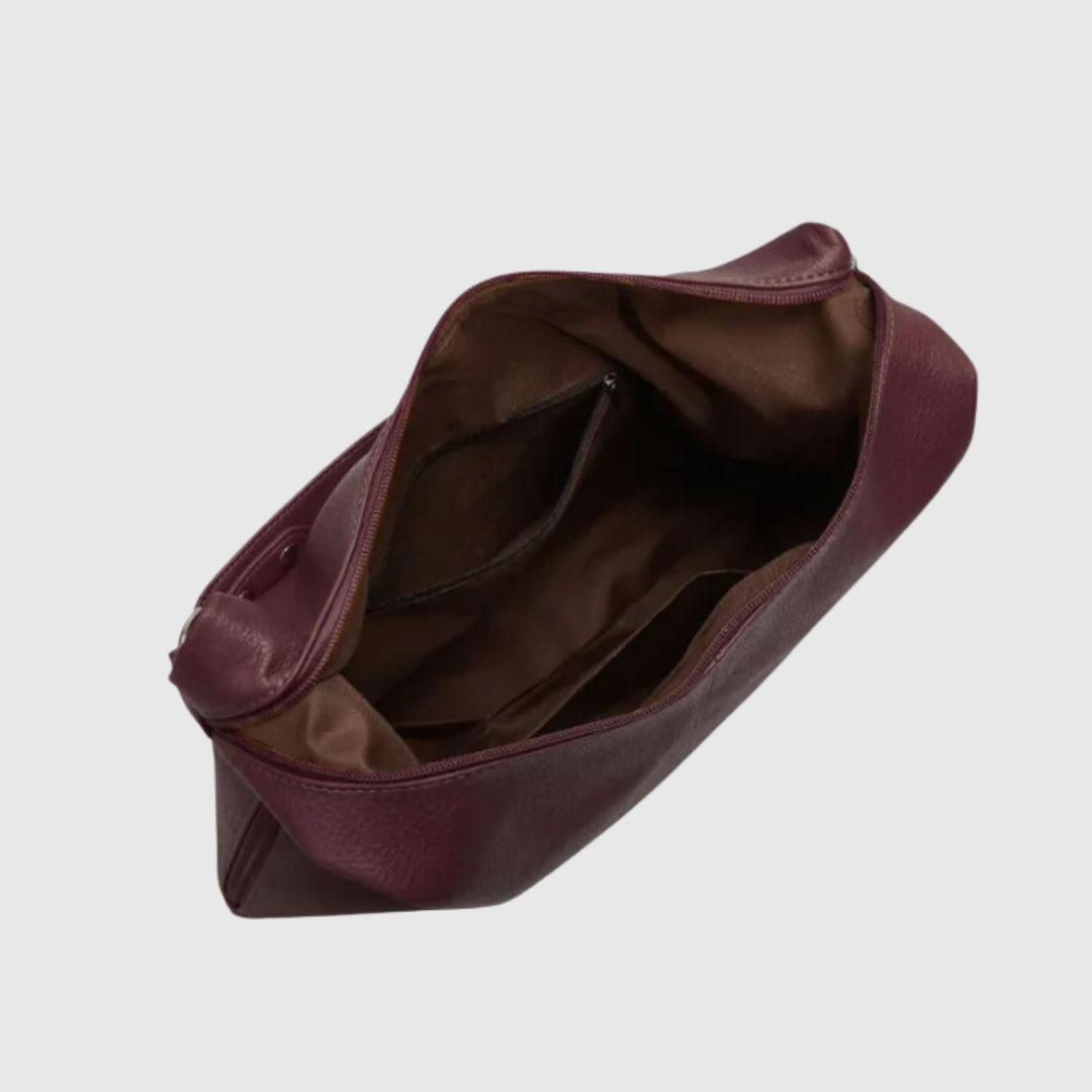 AMALFI CHARME MARRONE - Leather Tote Bag