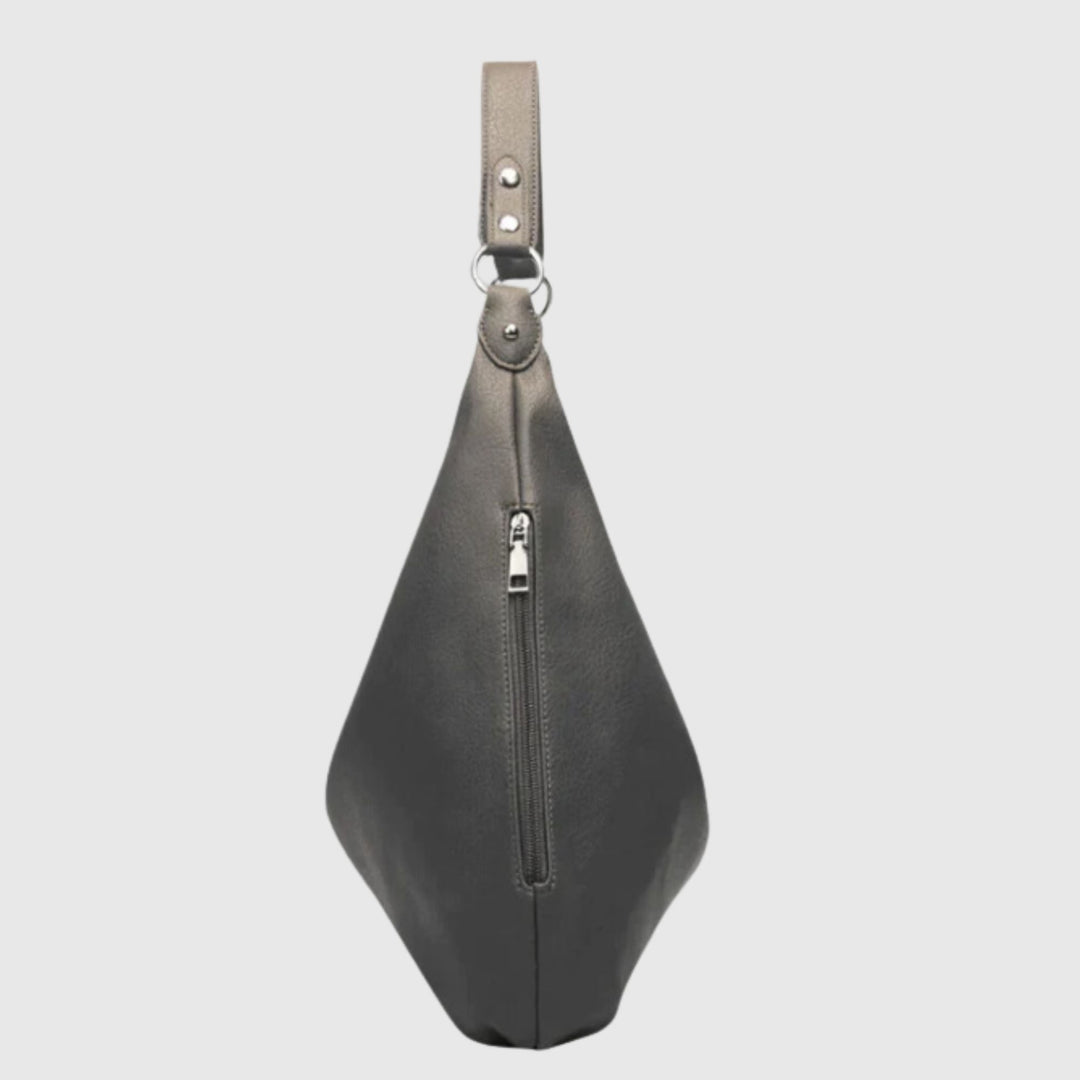 AMALFI CHARM NERO - Leather Tote Bag