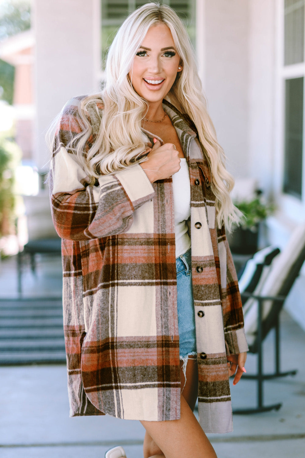 Oversized Karierte Hemdjacke | Vielseitiger Komfort | Casual Chic