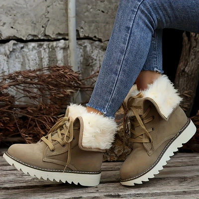 Avelena | Damen Einfarbige Kurzstiefel