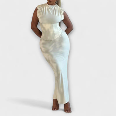 Vesper - Strapless Maxi Corset Dress