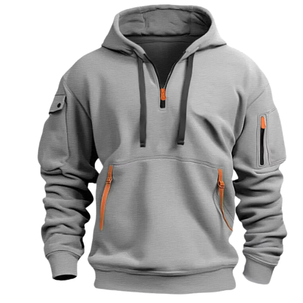 Kapuzensweatshirt mit Reißverschluss | Funktionales Design | Sportlich & Bequem