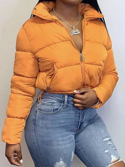 Avelena | Matt Geschnittene Pufferjacke