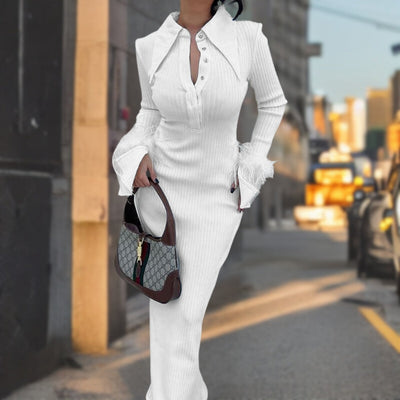 Avelena | Prämie Elegantes Federlangkleid