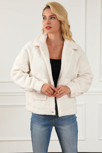 Teddyjacke mit Taschen | Flauschig & Bequem | Lässiger Stil