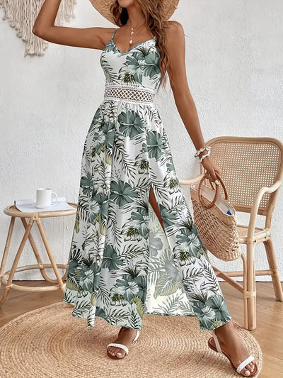 Fayora – Maxikleid mit tropischem Blumenmuster