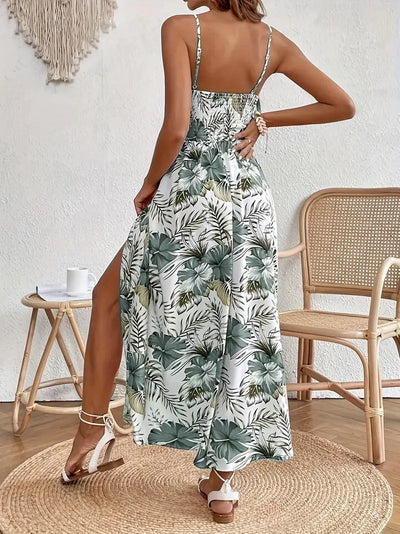 Fayora – Maxikleid mit tropischem Blumenmuster