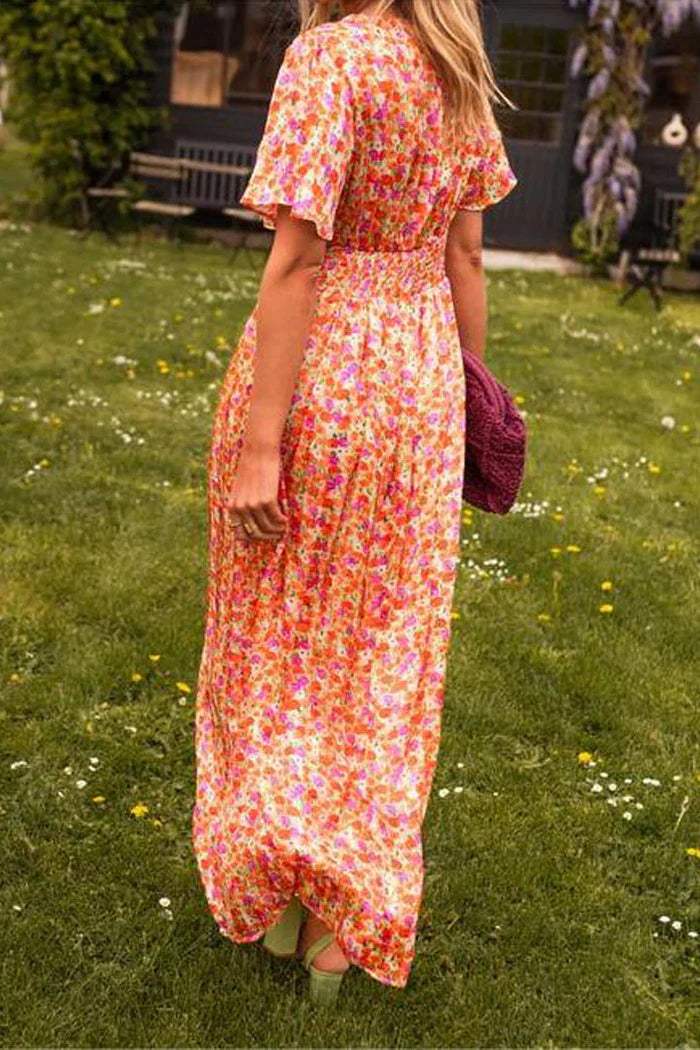 Lizbeth – Stilvolles Maxikleid mit Blumenmuster