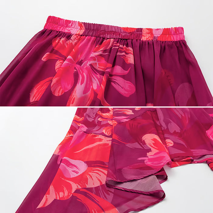 Carla | Zweiteiliger Badeanzug mit Blumendruck