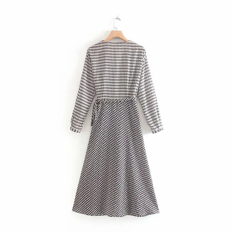 Avelena | Bedrucktes Kleid Im Formellen Stil