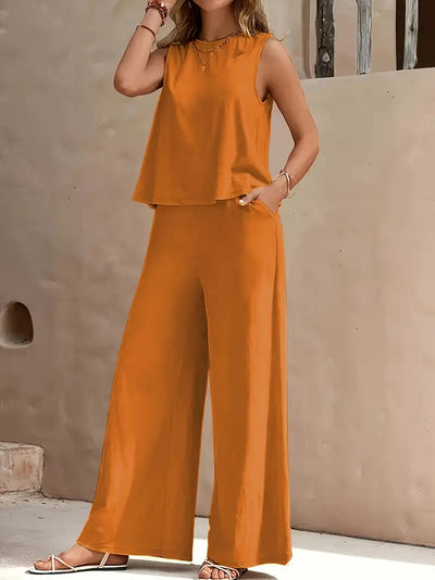 Noressa – Elegantes Zweiteiler-Set mit weitem Bein