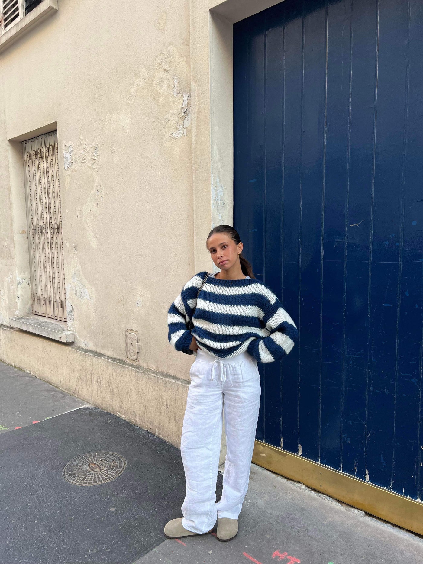 Gestreifter Strickpullover | Lässig und Stilvoll | Oversize-Look