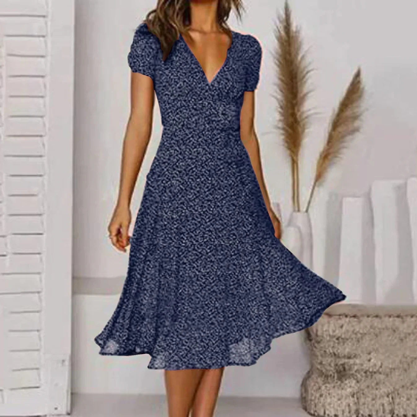 Melisaria – Elegantes Kleid mit Blumenmuster