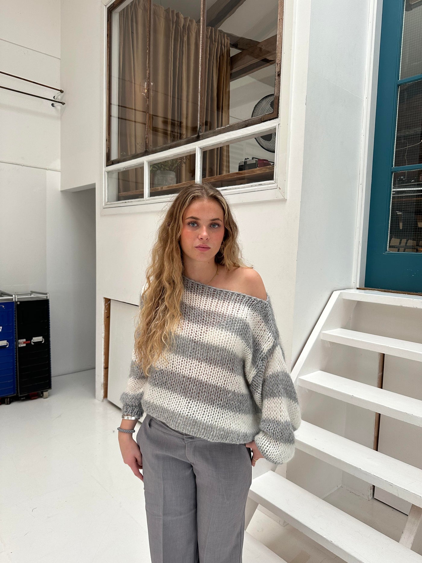 Gestreifter Strickpullover | Lässig und Stilvoll | Oversize-Look