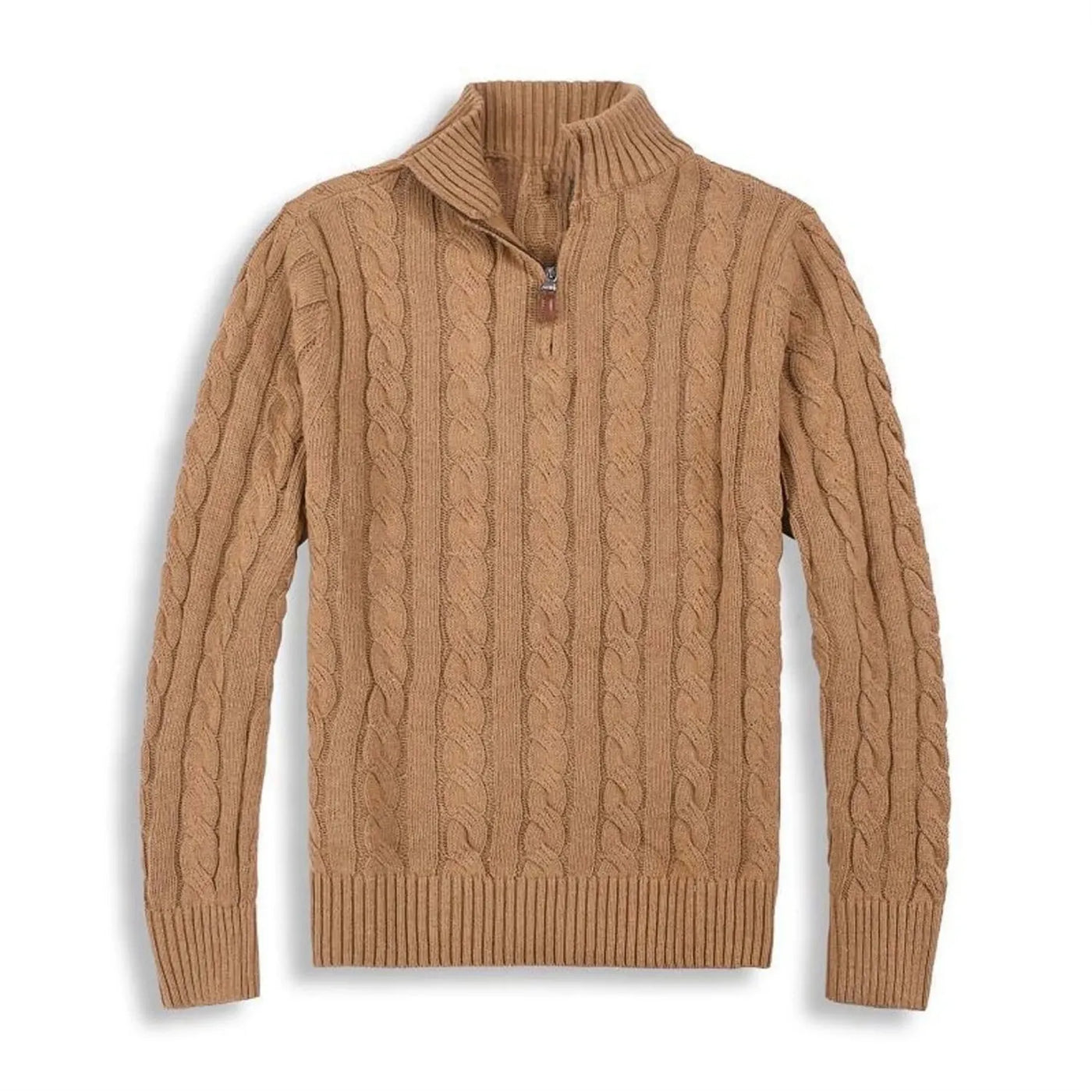 Mathias | Stylischer Pullover mit Halbreißverschluss