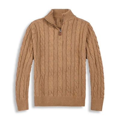 Mathias | Stylischer Pullover mit Halbreißverschluss