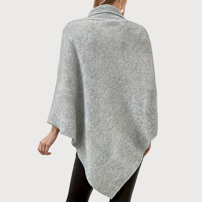 Poncho mit Knopfdetails | Asymmetrischer Schnitt | Kuschelig & Stilvoll