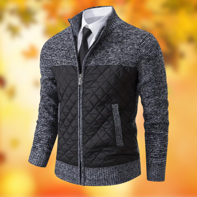 Steppjacke mit Strickärmeln | Kombinierter Stil | Herrenmode