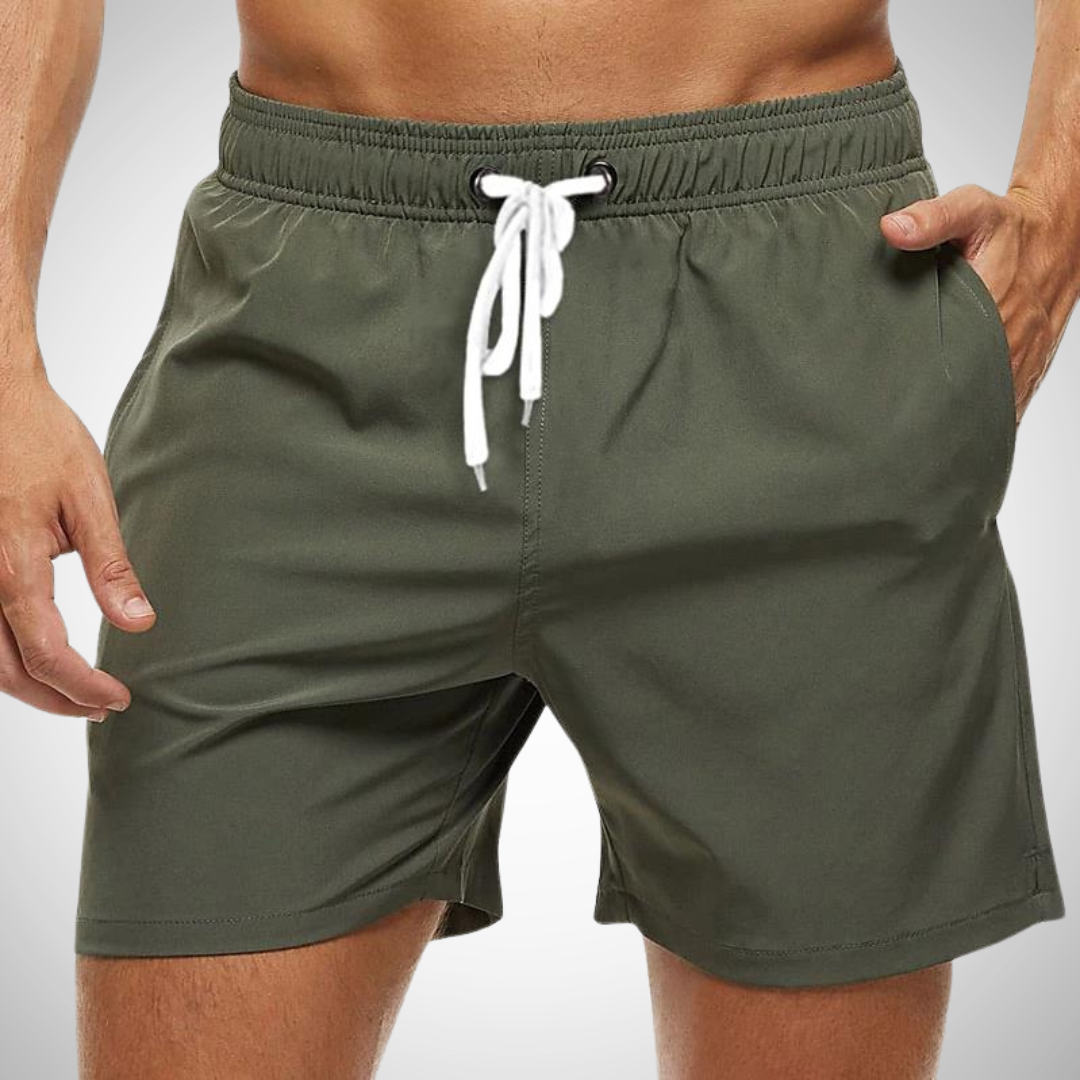 Komfortable Herren Badehose im einfarbigen Design
