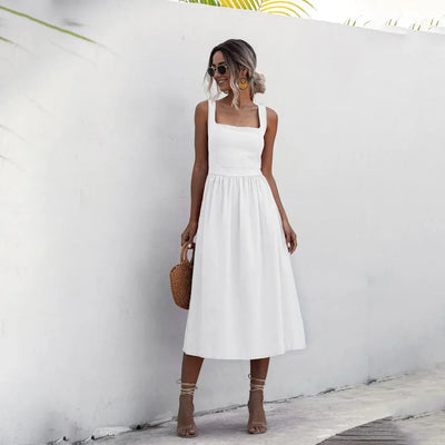 Lilivienne – Elegantes Baumwoll-Leinen-Kleid